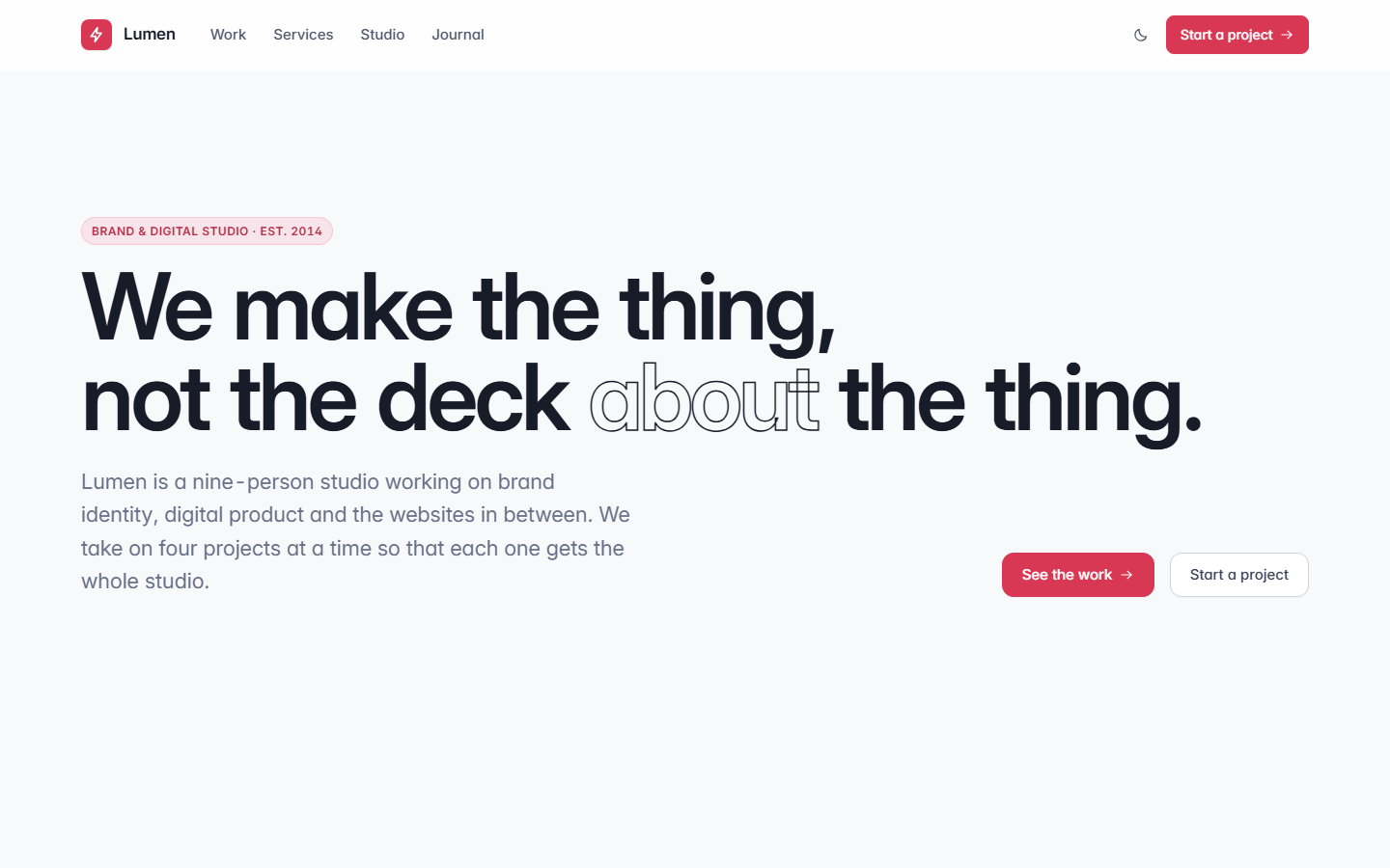 Lumen — HTML edition