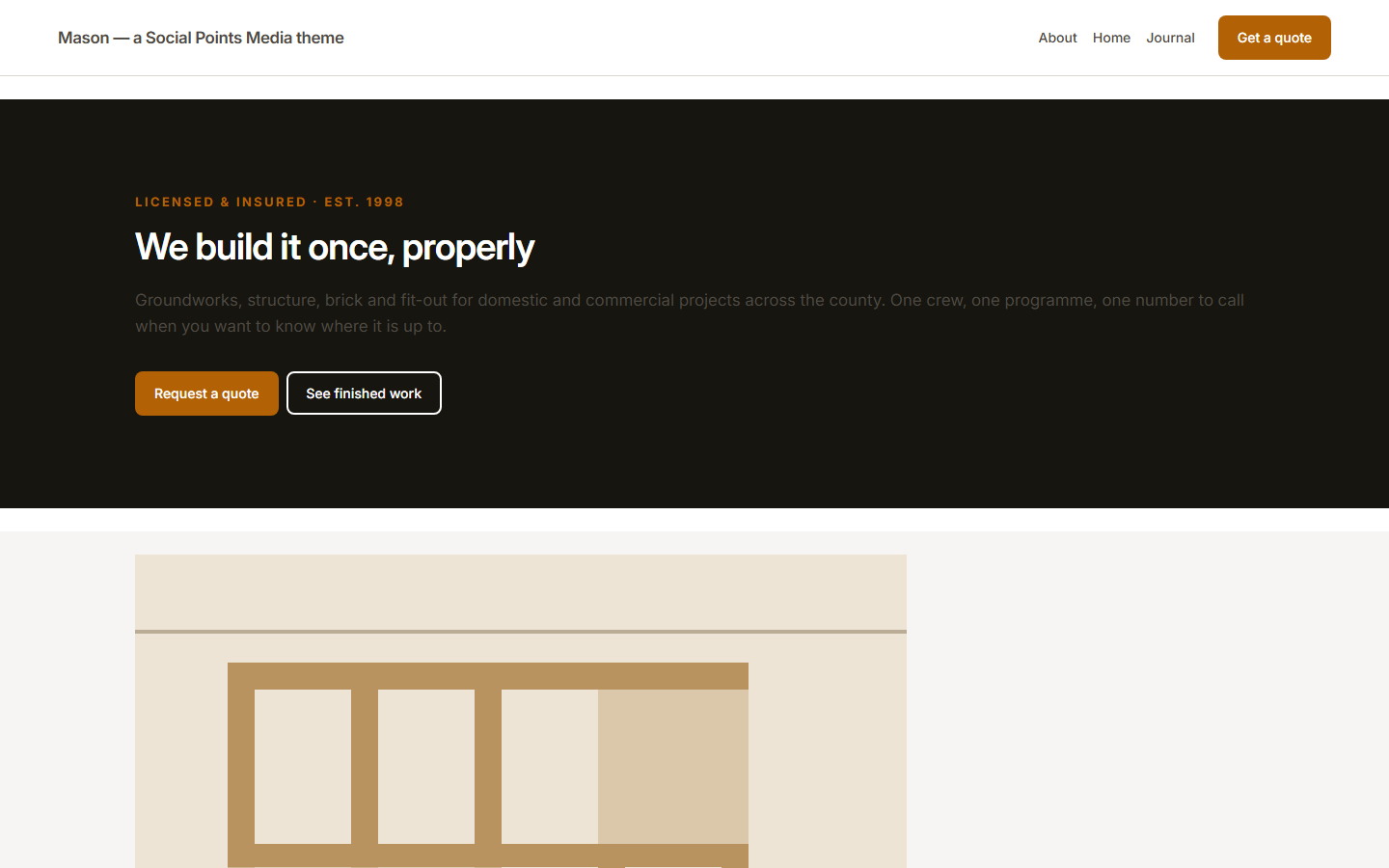 Mason — WordPress edition