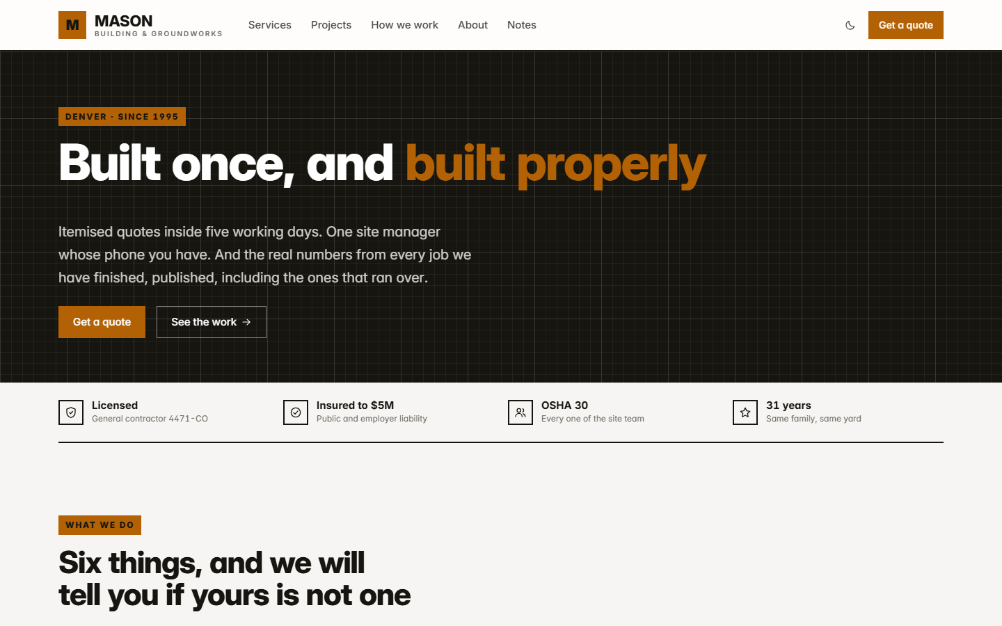 Mason — HTML edition